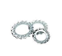5/10/50pcs M3 To M24 65mn Manganese Steel Outside Toothed Inside Serrated Shakeproof Star Gasket Lock Washer(Outside toothed,10pcs M12)