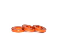 5/10/50pcs M4 M5 M6 M8 Aluminum Flat Washer Anodized Colourful Bushing Gasket Washers Plain For RC Model Parts Pink/Red/Blue/Black(Orange,M5x12x2mm,50pcs)