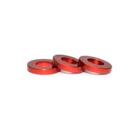 5/10/50pcs M4 M5 M6 M8 Aluminum Flat Washer Anodized Colourful Bushing Gasket Washers Plain For RC Model Parts Pink/Red/Blue/Black(Red,M6x12x2mm,10pcs)