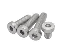 5/10 M3 M4 M5 M6 304 A2-70 Stainless Steel DIN7984 Hex Hexagon Socket Thin Low Short Profile Head Allen Cap Screw Bolt L=4-40mm(6mm,M4 10pcs)
