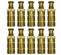 5/10 Pack Brass Pool Safety Cover Anchors for 3/4" Hole Concrete and Pavers Deck, Weatherproof Replacement Hardware for Winter Pool Closure(10pcs)