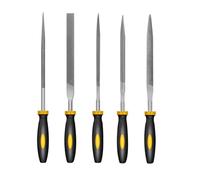 5/10 Pcs 140mm Mini Metal Rasp Needle Files Set for Wood Carving Filing, Hand File Tools with Plastic Handle(5pcs)