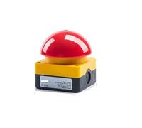 5/10 Pcs Foot Racket Switch,Spherical Mushroom Head Emergency Stop Button Switch,Self-locking,Self-resetting,IP65 Waterproof IDGTTLDF(Red Self-Locking,5 PCS_1NO1NC)