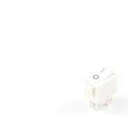 5/10 PCS KCD1 6A/250V AC 10A/125V 21 * 15mm 4 Pin Boat Car Rocker Switch ON-OFF Car Dashboard With Light Switch IDGTTLDF(White White,10 PCS)