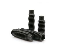 5/10/pcs M2.5 M3 M4 M5 M6 M8 M10 M12 M16 Black Grade 12.9 Steel Hex Hexagon Socket Convex End Grub Bolt Dog Point Set Screw(60mm,5pcs M10)
