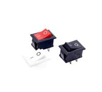 5/10 Pcs Mini Rocker Switch KCD1,ON/OFF 2Pin 2 Position 15 * 21mm 6A 250VAC/10A 125VAC NO LED(Beige,5)