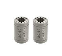 5/10 Pcs Plastic RJ4JP-01-08 Lgus Drylin Solid Polymer LM8UU 8mm Shaft Linear Bearing Compatible With Anet A8 Prusa I3 3d Printer Parts (Size : 5pcs)