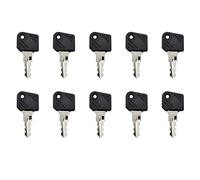 5/10 Pcs Replacement Ignition Keys 801 Plant Key Heavy Equipment Start Key for Ignition Switch for Linde Forklift High Lift Truck (10 keys)