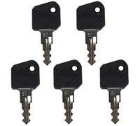 5/10 Pcs Replacement Ignition Keys 801 Plant Key Heavy Equipment Start Key for Ignition Switch for Linde Forklift High Lift Truck (5 keys)