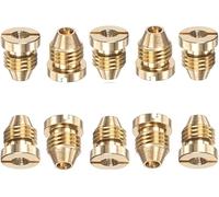 5/10 Pcs Stainless Steel/Brass Foam Nozzles Universal Thread Snow Foam Lance Tips 1.5mm Foam Maker Copper 1.0mm 10pcs