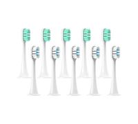 5/10 Pezzi Testine Di Ricambio, Compatibile Per Mijia T300 T500 T700, 4 Colori Con Copri Polvere, Per Igiene Orale(5Green 5White)