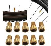 5/10 Piece Bicycle Valve Adaptor Copper for French to Dunlop Car | Set of 5 10 Copper Bicycle Valve Adapters for French to Dunlop Car Valve Car Pump Petrol Station