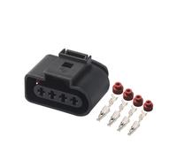 5/10 Sets 4 Pin 3.5MM 1J0973724 For Automotive Coil Extension Adapter Electrical Wire Connector(10 sets)