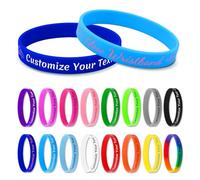 5-1000 PCS Custom Silicone Wristbands, Personalized Bracelets Bulk with Logo&Text, Colored Wristbands for Events, Motivation, Party, Fundraising & Awareness Campaigns