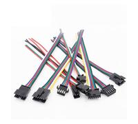 5-100Pair 2pin 3pin 4pin 5pin 6Pin JST Connector Male/Female Wire Strip Plug For RGB RGBW Light Lamp Adapter(4Pin JST Connector,100 Pairs)