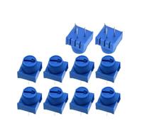 5-100pcs 3386P-1-103 1k 2k 5k 10k 20k 0.5W, 1/2W PC Pins Through Hole Trimmer Potentiometer Cermet 1 Turn Top Adjustment(1K Ohm 10PCS)