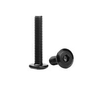 5-100pcs Black Galvanized 304 Stainless Steel M2 .5 M3 M4 M5 M6 M8 CM Flat Hexagon Socket Furniture Screw(3mm,M3 50pc)