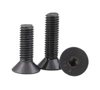 5-100PCS Din7991 M1.6 M2 .5 M3 M4 M5 M6 M7 M8 M10 G10.9 Black Hex Socket Flat Countersunk Head Cap Screw(X 18mm,M2.5 50pcs)