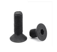 5-100pcs Din7991 M1.6 M2 M2.5 M3 M4 M5 M6 M8 Grade 10.9 Black Flat Hex Countersunk Allen Head Screw (Color : Black, Size : 40MM_M5-(10PCS))