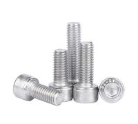 5/100pcs DIN912 M1.4 M1.6 M2 M2.5 M3 M4 M5 M6 M8 M10 304 Stainless Steel Allen Hexagon Hex Socket Cap Head Screw Bolt(14mm,M5 (10pcs))