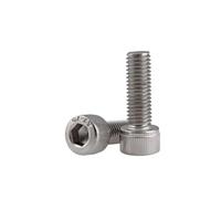 5-100PCS DIN912 M1.6 M2 M2.5 M3 M4 M5 M6 M8 304 A2-70 Stainless Steel And 12.9 Grade Hexagon Hex Socket Cap Head Screw Bolts(Stainless steel 304,20MM_M6 10PCS)