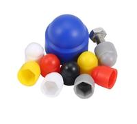 5-100Pcs Dome Protection Cap Exposed Hex Screw Protect Nut Bolts Hexagon Plastic PE Covers Black White Red Blue Yellow Gray M3-M24(Red,M14x21x24mm-(10Pcs))
