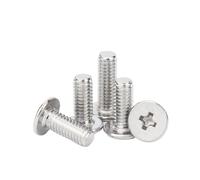 5-100pcs M1.4 M1.6 M2 M2.5 M3 M4 M5 M6 M8 CM Laptop Screw Stainless Steel Thin Head Machine Screw Cross Slot Wafer Head Screw(30mm,M5(15PCS))