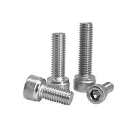5-100pcs M1.4 M1.6 M2 M2.5 M3 M4 M5 M6 M8 M10 M12 304 A2 Stainless Steel Hexagon Hex Socket Head Cap Head Bolt Screw(6mm,M3 (35PCS))
