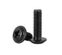 5-100pcs M1.4/M1.7/M2/M2.5/M3/M3.5/M4/M5/M6 PWB-type Carbon Steel Round Head Cross Recessed Self-tapping Screws, M3x30mm(30pcs)