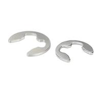 5-100pcs M1.5-M15 A2 304 Stainless Steel Shaft Bearing Retaining Ring Washer Snap Collar E Type Clip Circlip(M6(30pcs))