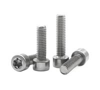 5-100pcs M1.6 M2 M2.5 M3 M4 M5 M6 M8 M10 304 Stainless Steel Cylindrical Head Six-Lobe Torx Cap Head Screw Bolt GB2671.2(8mm,M2.5 (50pcs))