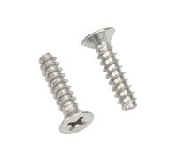 5-100pcs M1/M1.2/M1.4/M1.7/M2/M2.2/M2.6/M3/M3.5/M4/M5/M6 Stainless Steel Countersunk Head Cross Recessed Flat Tail Self-tapping Screws, M3.5x16mm(30pcs)