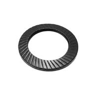 5-100pcs M2 .5 M3 M4 M5 M6 M8 M10 M12 M16 M18 M20 DIN9250 Stainless Steel 304 Double-sided knurled Lock Washer for Construction Railway(Black steel,M22 5pcs)