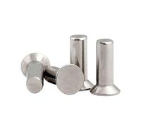 5/100pcs M2 M2.5 M3 M4 M5 M6 M8 Solid Aluminum Flat Countersunk Head Punch Self-plugging Knock Rivet(50pcs M3,18mm)