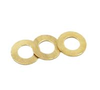 5-100pcs M2 M2.5 M3M4 M5 M6 M8 M10 M12 M14 M16 GB97 DIN125 Solid Brass Copper Flat Washer Plain Gasket Pad(10pcs M6x12x1mm)