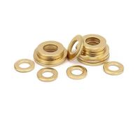 5-100Pcs Non-standard Solid Brass Copper Gaskets M2 M2.5 M3 M3.5 M4 M5 M6 M8 M10 M12M14 M16 Flat Washer Plain Gasket(50pcs M4x8x1mm)