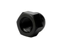 5-100pcs Nylon Hex Cap Nut M3 M4 M5 M6 M8 M10 M12 M14 M16 M18 Black/white Plastic Hex Cover Nuts Nylon Acorn Hexagon Nut(Black,M14 (10pcs))