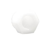 5-100pcs Nylon Hexagon Acorn Cap Nuts Black And White Decorative Cover Semi Dome Nut Plastic M3 M4 M5 M6 M8 M10 M12 M14 M16 M18 M20(White,M8 (55pcs))