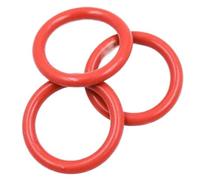 5-100pcs O-ring Thickness 2.65mm Silicone Red Sealing Gasket Rubber Ring(ID13.2xCS2.65-100pcs)