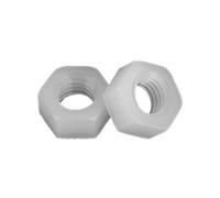 5-100pcs Plastic Nylon Hex Hexagon Nut M2 .5 M3 M4 M5 M6 M8 M10 M12 M14 M16 M18 M20 Black Or White Insulation Nuts(White,M8 (30pcs))