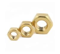 5/100pcs Solid Brass Hexagon Nut for M1 .2 .4 .6 M2 .5 M3 M4 M5 M6 M8 M10 M12(M10-(5PCS))