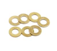 5-100pcs Solid Brass Washe M2 M2.5 M3M4 M5 M6 M8 M10 M12 M14 M16 GB97 DIN125 Solid Brass Copper Flat Washer Plain Gasket Pad(50pcs M3x7x0.5mm)