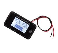 5-100V Battery Meter, Battery Capacity Voltages Indicators, Leads-Acid & Lithiums Charges Discharge Monitors Motorcycle Power Meter Display