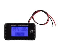 5-100V Battery Meter, Battery Capacity Voltages Indicators, Leads-Acid & Lithiums Charges Discharge Monitors Motorcycle Power Meter Display