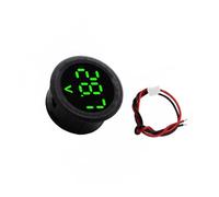 5-100V LED Digital Display Round Two-Wire Voltmeter Digital Car Voltmeter Current Meter Detector Tester Monitor Panel Real Time Voltage Device