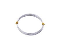 5-10m 1mm 1.5mm 2mm Aluminum Wire Color Painted Metal Cord for DIY Jewelry Making Findings Accessories(Silver 1mm 10m)