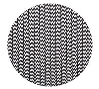 5/10M 2 Core Cord Color Vintage Round Braided Fabric Light Cable Electric Wire (Black & White, 5M)