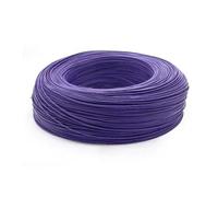 5/10M UL1007 PVC Tinned Copper Wire Cable 16/18/20/22/24/26/28/30 AWG White/Black/Red/Yellow/Green/Blue/Gray/Purple/Brown/Orange(Purple,10 Meters,22AWG)