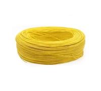 5/10M UL1007 PVC Tinned Copper Wire Cable 16/18/20/22/24/26/28/30 AWG White/Black/Red/Yellow/Green/Blue/Gray/Purple/Brown/Orange(Yellow,5 Meters,26AWG)