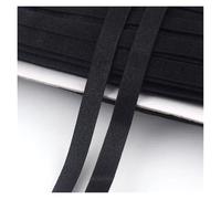 5/10Meters 10mm Colored Elastic Band for Sewing Underwear Stretch Webbing Strap Clothing Bra Nylon Rubber Bands DIY Accessories(Black,10Meters)